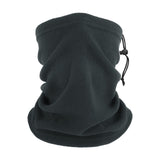 Wllhyf Neck Gaiters For Men, Fleece Winter Neck Warmer Windproof Face Covering Warmer Face Scarf, Dark Grey, One Size
