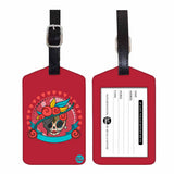 Nutcase Designer Luggage Travel Baggage Tags Set Of 2 With Name Card Inside Sugar Skulls