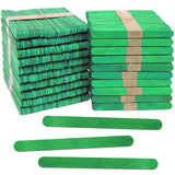 CraftySticks- 1000 Pack 4.5 Inch Green Popsicle Sticks, Wood Craft Sticks for Crafts, Learning and STEM Basics