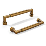 khtumeware 10-Pack 5-Inch(128mm) Antique Brass Cabinet Pulls,Vintage Brass Solid Handles for Kitchen Cabinets, Cupboards, Drawer