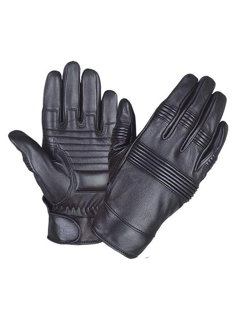 Men'S Full Finger Leather Gloves,Black,Size - 4Xl