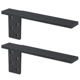 Free Hanging Side Wall Floating Shelf Bracket 2 Pack 16 Inch Heavy Duty Countertop Support Bracket for Breakfast Bars Cabinet Gr