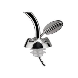 Alessi Fior d'olio Pourer For Olive Oil Bottle in 18/10 Stainless Steel Mirror Polished And Thermoplastic Resin With Taster