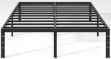 NEW JETO Metal Bed Frame,King Size Bed Frame with Storage Space,Heavy Duty Sturdy Mattress Foundation,Easy Assembly,No Box Sprin