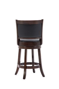 Boraam Augusta Counter Height Swivel Stool, 24-Inch, Cappuccino
