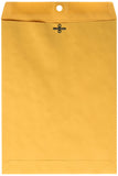 Ampad Clasp Envelope, 9 x 12, Open End, 28 Pound Paper, Brown Kraft, 100 Envelopes (73108DPA)