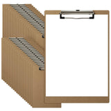 HappyHapi 42 Pack Clipboard 8.5 x 11 Letter Size Clip Boards Bulk, A4 Wooden Hardboard Office Clipboards Pack for Classroom, Wor