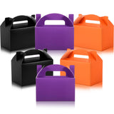 Skyygemm 24 Pcs Back to School Gable Gift Box Colorful Paper Candy Snack Goodie Cake Treat Boxes for Birthday Wedding Party Favo