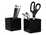 Bostitch Office Konnect Pencil Cup Desk Organizer, Pen Cup, 2Pack, Black