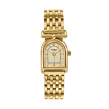 Sonata Poze 8 Quartz Analog Watch And Jewellery Combo For Women With Gold Dial & Ipg Alloy Strap - Sp80175Ym01Wf