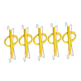 Zoomella Flower Tomato Support J Hook Clips Garden Hooks String Rope 32.8Ft Yellow|Plant Ties & Supports|Home & Garden