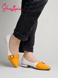 Shoetopia Pointed Toe Yellow Belly For Girls-Eu36,Bronze,3,B0D5HFLC7X