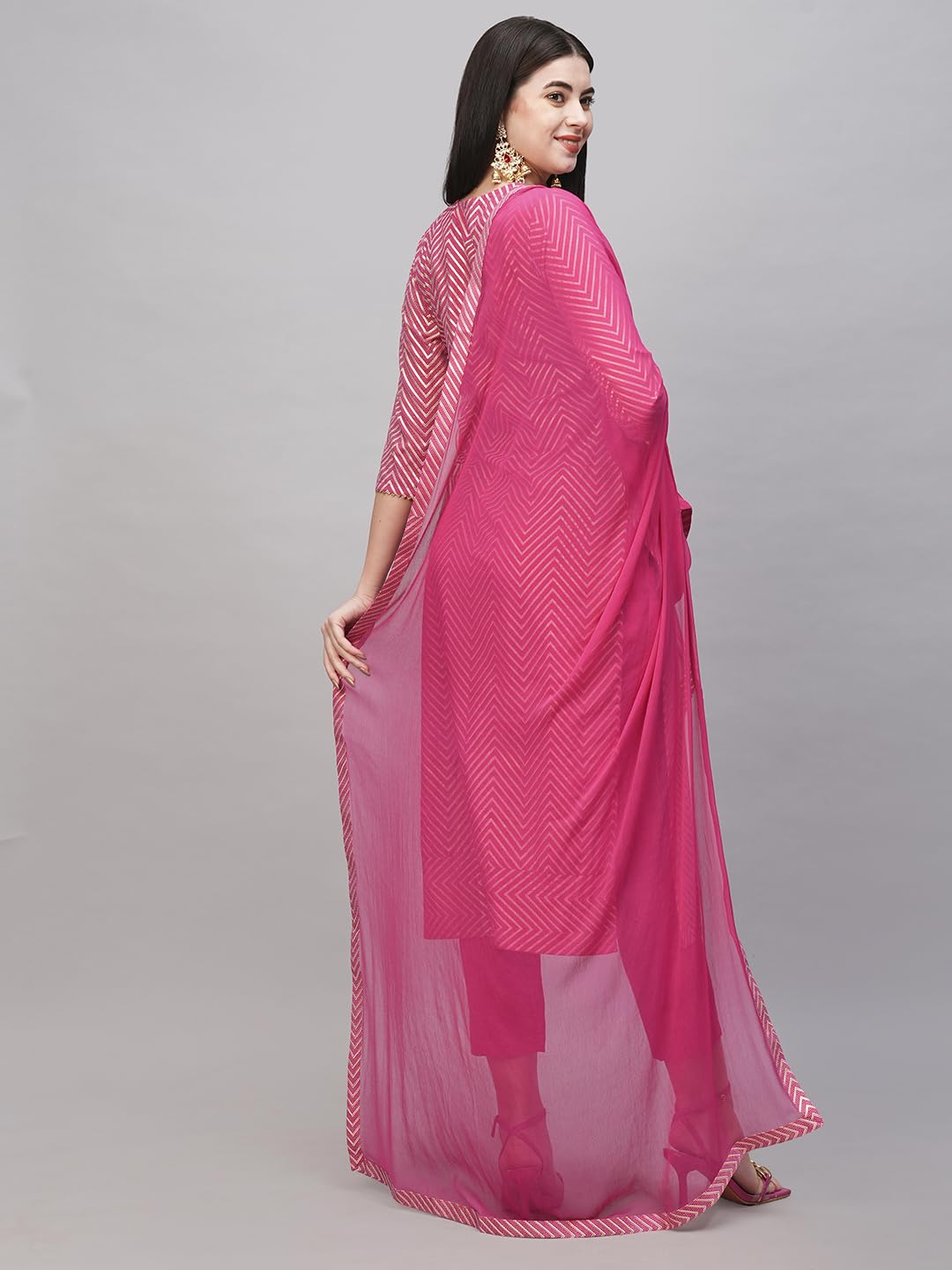 Gosriki Women'S Cotton Blend Straight Printed Kurta With Pant & Dupatta (Dmpl Rani-Nw-Gs_Xxl_Pink_Xx-Large),Pink,2,B0CS66GYKW