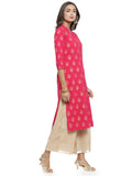 Gosriki Women'S Cotton Kurta (Kur190052-Xxl_2Xl_Pink),2xl,,B07QBG1ZL2