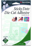 Thermoweb Sticky Dot DieCut Adhesive Sheets 12/Pkg4.25X5.5