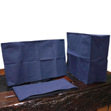 3Pcs Computer Dust Cover Set Monitor + Keyboard+ Computer Host PC Dust Proof Computer Covers Case Computer Dust Cover for Desktop PC CPU Tower Protector (27 Monitor Set Blue)