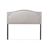 Baxton Studio Aubrey Modern And Contemporary Greyish Beige Fabric Upholstered Twin Size Headboard