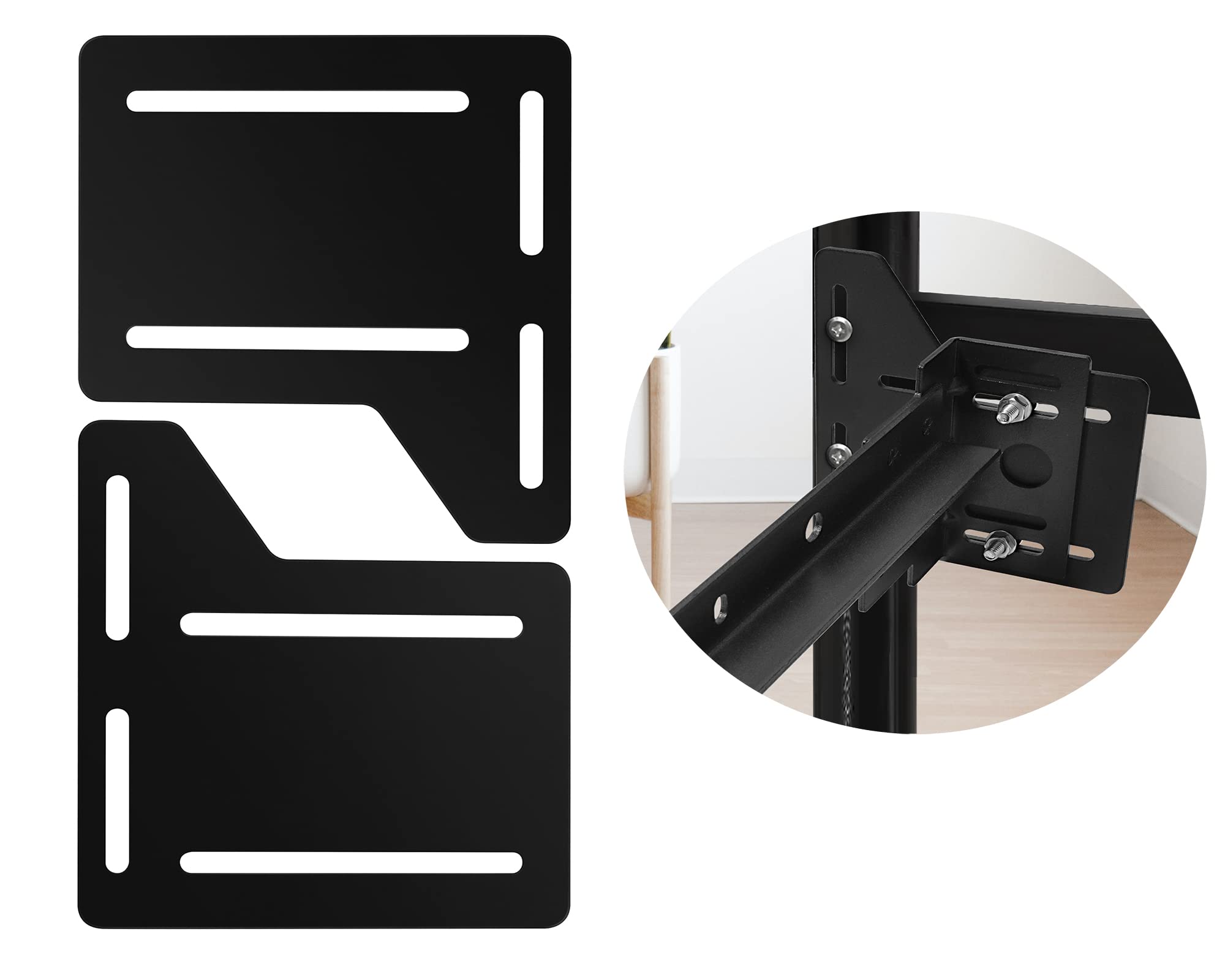 ZhouDaShu Bed Frame Brackets, Bed Frame Adapter for Headboard Conversion, Headboard Brackets for Metal Bed Frame, Heavy Duty Bed