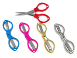 ALIMITOPIA Portable Folding Scissor,Multipurpose Glasses-shaped Mini Cutter Fishing Thread Yarn Scissor Trimming Nipper for DIY 