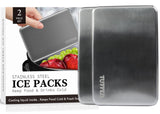 Tuffen Ice Packs for Lunch Boxes, Stainless Steel Cooling Pack for Cooler, Quick Freeze Long-Lasting Reusable Ice Pack, Multi Us