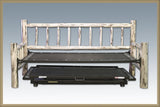 Montana Woodworks Collection Day Bed With Pop Up Trundle, Clear Lacquer Finish