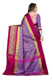 Dhruvi Trendz Cotton Silk Saree For Women (Dt-S2155_Purple)