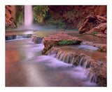 Mooney Falls Cascading Into Havasu Creek, Grand Canyon National Park, Arizona-Paper Art-22,,X18,,