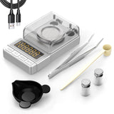 MAXUS Milligram Scale 100g/0.001g Sliver, Mg Scale with 20g Calibration Weight and Accessories, Sliver Powder Scale for Reloadin
