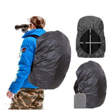 Joy Walker Backpack Rain Cover Waterproof Breathable Suitable for Hiking/Camping/Traveling (black, Middle (for 30-40L backpack))
