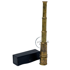 16 Spyglass Nautical Handheld Brass Telescope with Box/Case Religious Gifts for Boys - Engraved with Quote JOSHUA 1:9 - Be Str