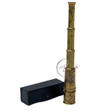 16 Spyglass Nautical Handheld Brass Telescope with Box/Case Religious Gifts for Boys - Engraved with Quote JOSHUA 1:9 - Be Str