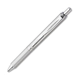 Pentel EnerGel Alloy Retractable Gel Pens, Medium Point, 0.7 mm, Metallic Silver Barrel, Black Ink