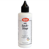 Viva Decor ABS Sock Stop (2.77 Fl oz, Transparent) - Fabric Paint for Non-Slip Socks, Bath Mats & More - Latex-Free, Water-Based