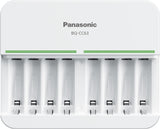 Panasonic BQ-CC63SBA Advanced eneloop 8-Position Individual Rechargeable Battery 5-Hour Quick Charger with 8 LED Charge Indicato