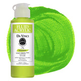 DA VINCI PAINTS Professional Artist Fluid Acrylic Paint, Leaf Green, 4oz