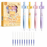 ASTMI Space Theme Premium Gel Pens Set for Students | Smooth Writing Fine Tip 0.5mm Kit | NonSmudging Ink | Cute Stationery Gif
