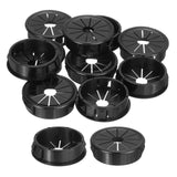Uxcell 10Pcs Cable Grommets, Snap Bushing Grommet For Holes With 1.38(35Mm) Mounting, Round Nylon Snap In Cable Desk Grommet Fo