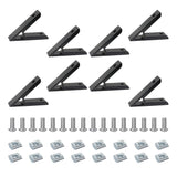 FORRCKY 8Pcs 2020 45 Degree Angle Bracket 20 Series Aluminum Extrusion Corner 45deg Joint Connector Brace for T / V Slot 45 Join