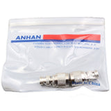ANHAN UHF Male to BNC Male Connectors, Pl259 to BNC Coax Adapters for Ham Radio, Antenna, Scanner, Coaxial Cable 2Packs
