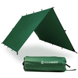 AquaQuest Defender Tarp - Heavy-Duty Waterproof (20,000 mm) Seam-Taped Rain Fly for Camping, Bushcraft & Survival - 13 10 Fores