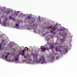 Natural Gem Stone Beads for Jewelry Making, 0.5 inch, Irregular Round, 100pcs, Loose Crystal Drilled Beads (Purple Jade)