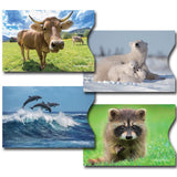8 RFID Blocking Sleeves, Credit Card Protector, Anti-Theft Credit Card Holder, with Lion, Horses, Elephant, Dolphins, Cow, Peaco
