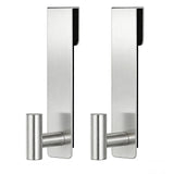 HUFEEOH Shower Towel Hooks, 7.5-Inch Extended Over Glass Shower Door Hanger for Towels & Robes, Rustproof Bathroom Towel Rack, 2