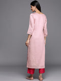 Libas Women'S Viscose Rayon Woven Design Straight Kurta (28070_Mauve