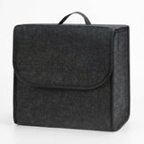Zibuyu Car Boot Organiser, Felt Storage Box With Fixation, Portable Foldable Car Accessories For Tools And Car Care, Car Storage