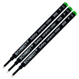 3 Pack Schmidt 888 Green Fine Rollerball Refill