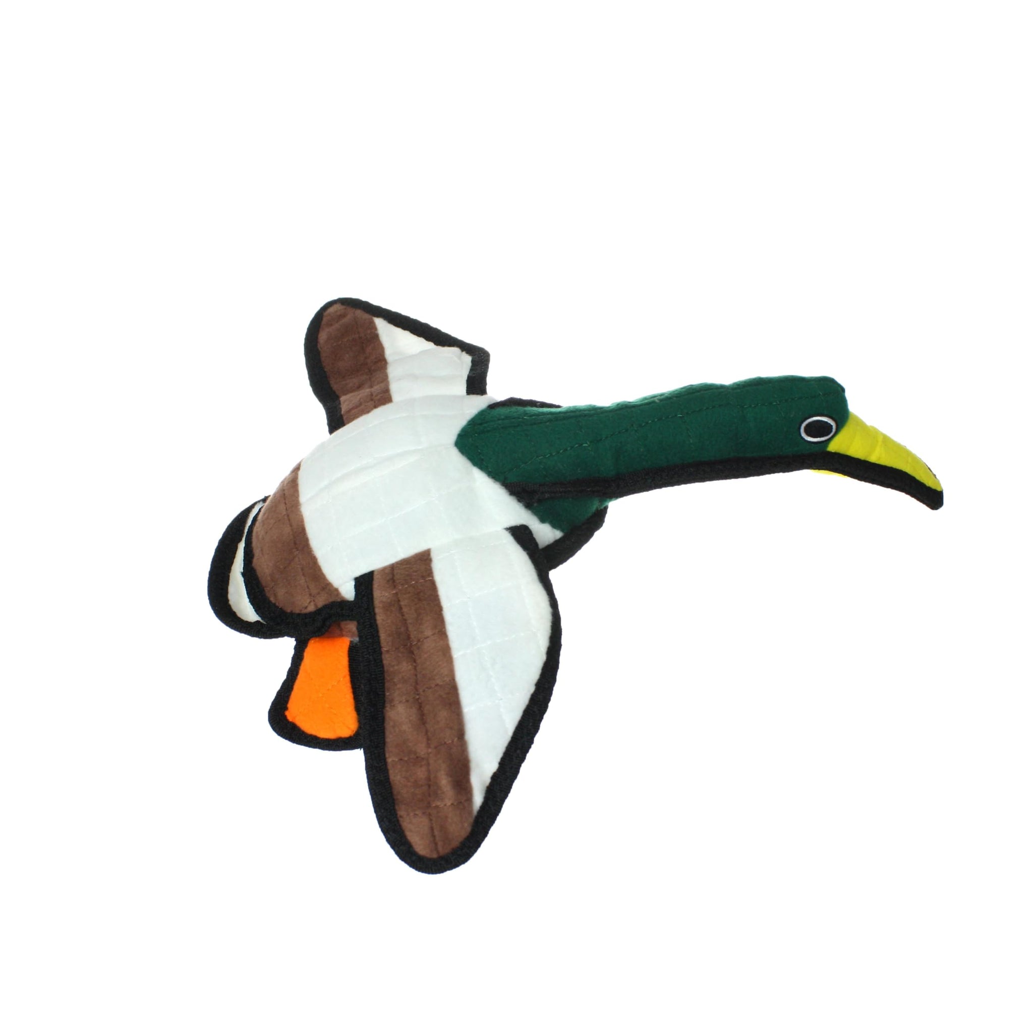 TUFFY - World's Tuffest Soft Dog Toy - Barnyard Duck - Squeakers - Multiple Layers. Made Durable, Strong & Tough. Interactive Pl