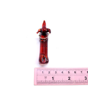 Handmade Mini 2.5 Brown Dachshund Dog Figurines Blown Glass Art, Collectible Figures Gift Ideas, Cute Miniature Pet Animals, T