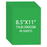 Cardstock 8.5 X 11, 40 Sheets,Christmas Green Card Stock, 65lb/ 180gsm,Dark Green Copy and Printer Paper For Art, Drawing, Invit