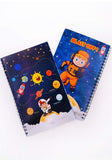 Pack Of 4 Space Theme Big Size Diaries|Space Theme Return Gift For Kids